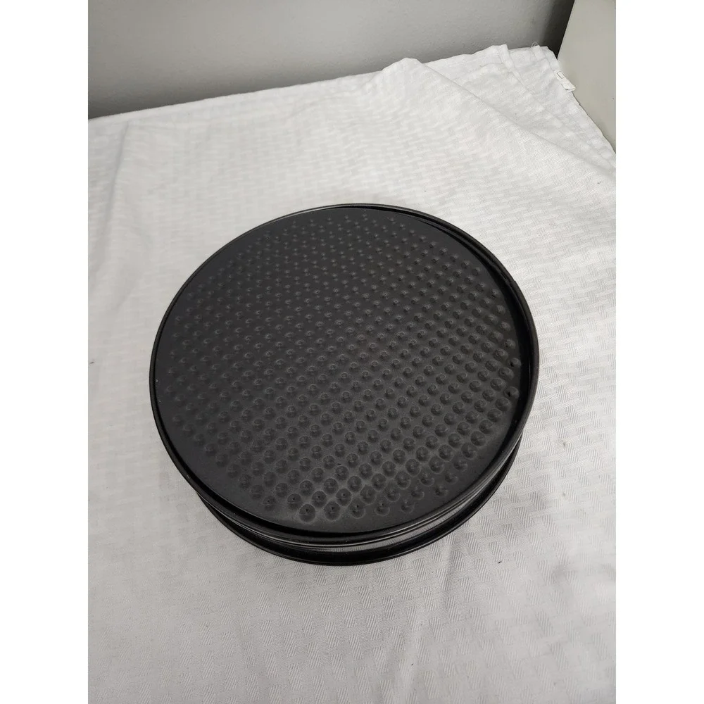 Black Nonstick Springform Pan Round Cake Pan with Honeycomb Base 9 Inch Bakeware